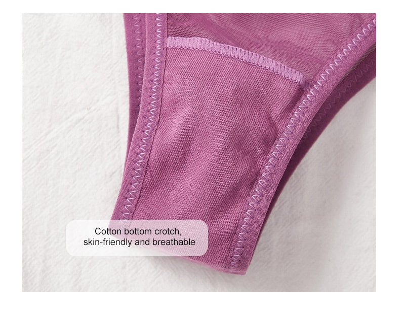 Mesh Transparent Seamless Bra Set Women Underwear Set Fashion Ladies Bralette  Secret Sexy Lingerie 2Pcs Bra+Panties Sets