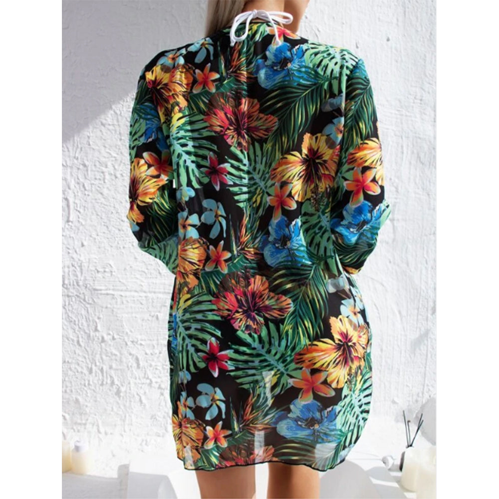 Sexy Bikinis And Cover Set Women Swimsuit Printed Swimwear High Waist Summer Strappy Bathing Suit Beach Wear Biquini Female
