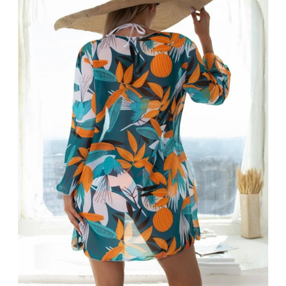 Sexy Bikinis And Cover Set Women Swimsuit Printed Swimwear High Waist Summer Strappy Bathing Suit Beach Wear Biquini Female