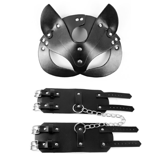 Leather Sexy Harness Women Garter Bondage Goth Set Women Thigh Belt Suspender Waist Lingerie Sexy Wedding Garter Underwear bas