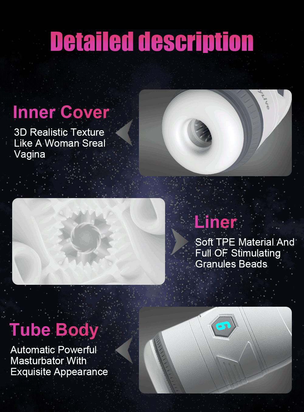 Automatic Sucking Masturbator Male Soft Channel Vibrating Training Climax Masturbation Cup Sex toys for men Adult Sex Shop