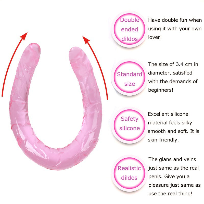 44 cm Long Double Dildo Big Size for Couples Lesbian Vagina Masturbation Anal Massage Anus Dilators Sex Toy Sexual Wellness