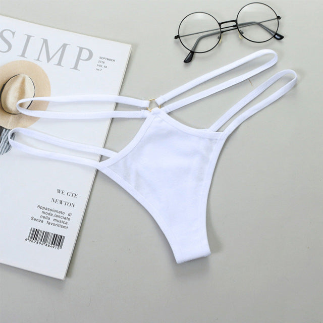 Thin Strap Thong Women Low Waist Panties Sexy Underwear Ladies Briefs Lingere Panty Underware Comfortable Womens Lingerie Thongs
