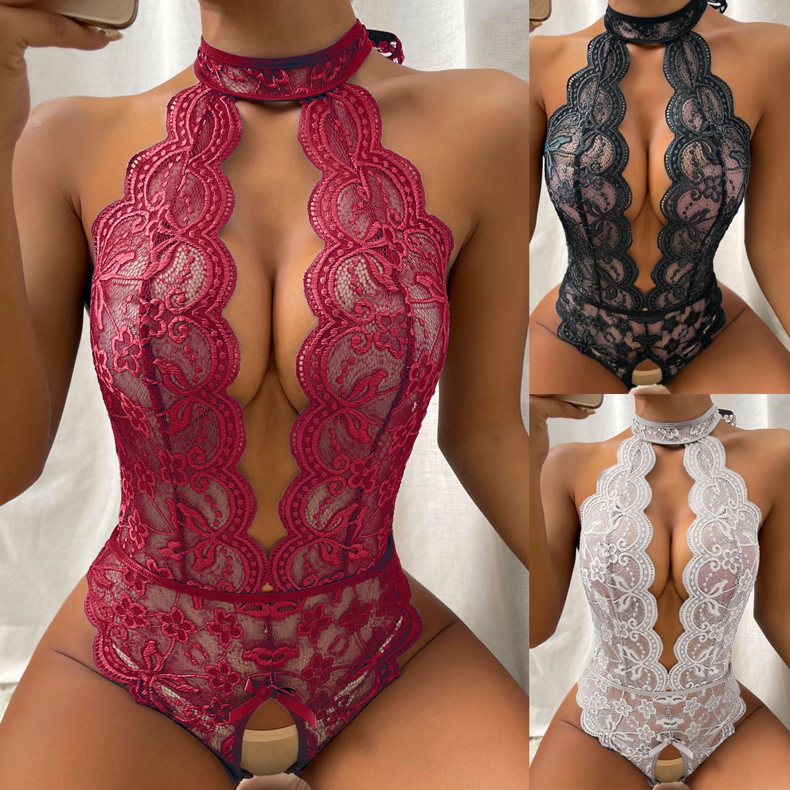 hot erotic sexy costumes wedding erotic underwear open bra lace Intimates women teddies babydoll lingerie slutty clothes dress