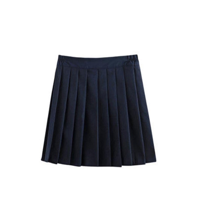 Japanese School Girl Uniform Plus Size JK Black Sailor Basic Cartoon Navy Sailor Uniform sets Navy Costume Women girl costume