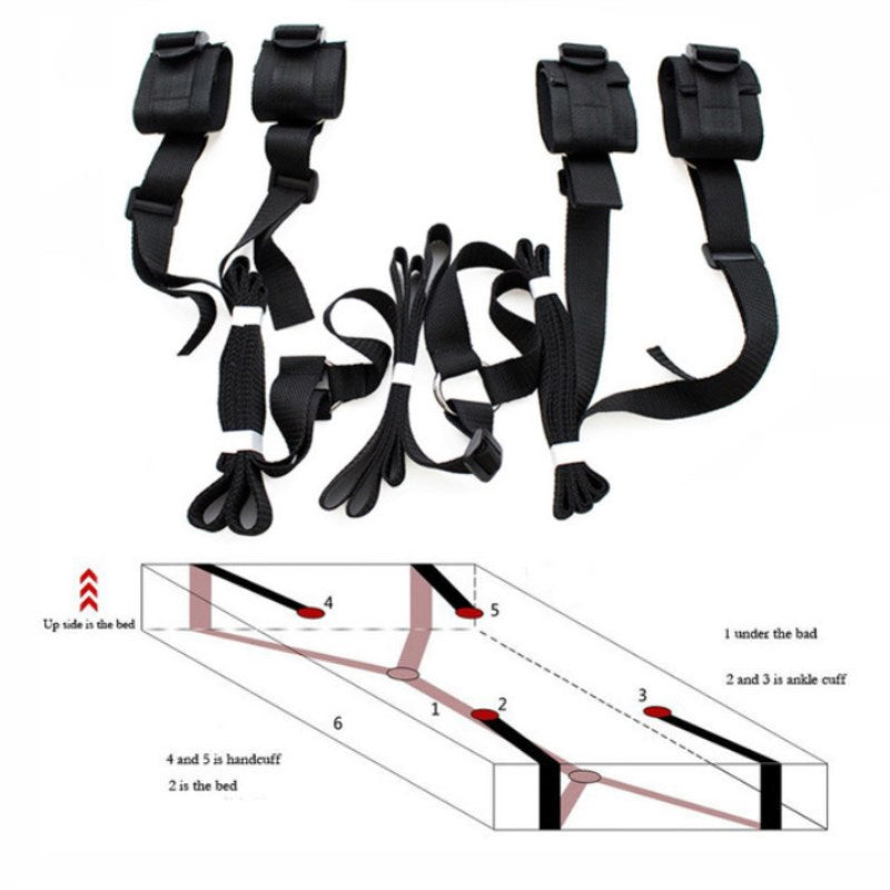 Adult Sex Products BDSM Sex Bondage Erotic Bondage Bed Games Set Women Handcuffs Ankle Cuff Restraints Sex Toys for Couples New