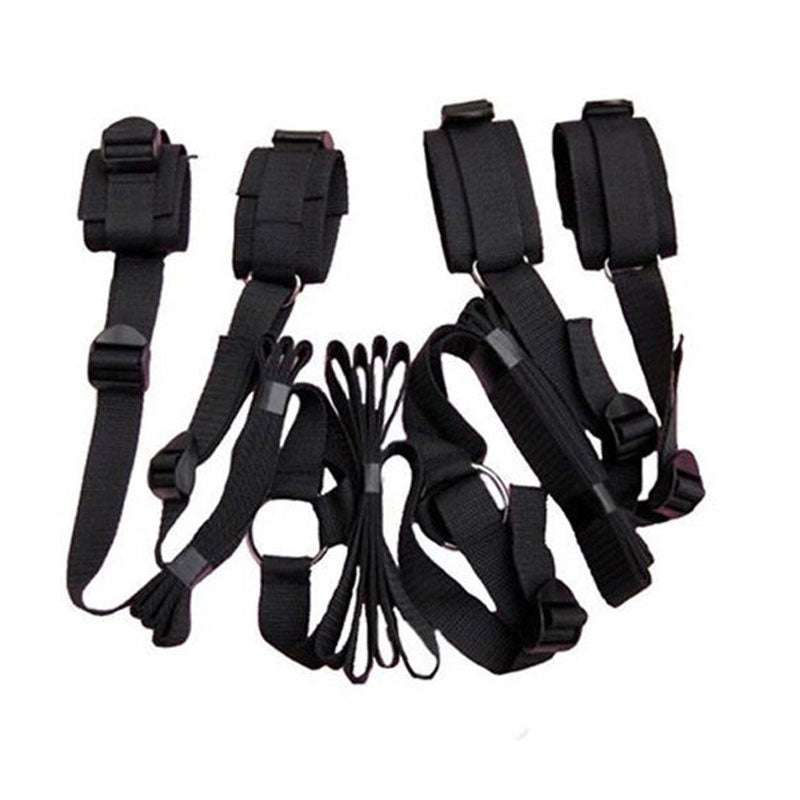 Adult Sex Products BDSM Sex Bondage Erotic Bondage Bed Games Set Women Handcuffs Ankle Cuff Restraints Sex Toys for Couples New