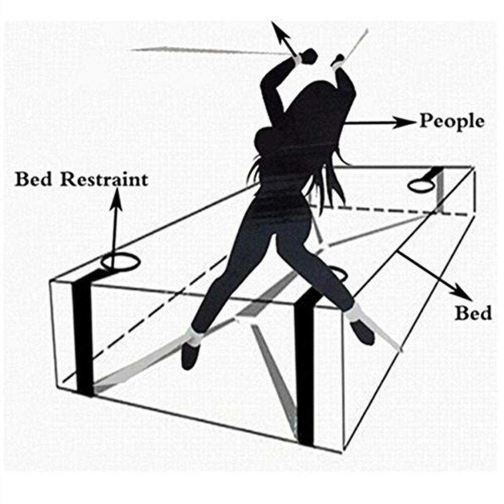 Adult Sex Products BDSM Sex Bondage Erotic Bondage Bed Games Set Women Handcuffs Ankle Cuff Restraints Sex Toys for Couples New