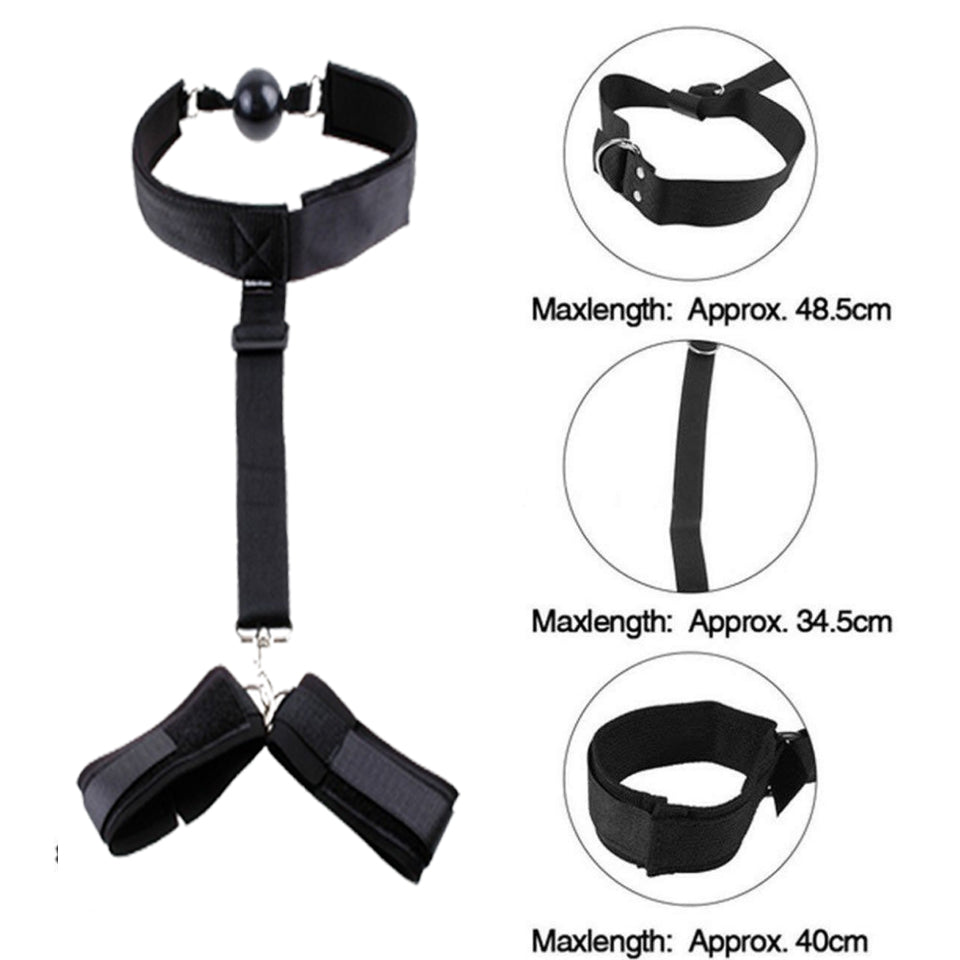 Adult Sex Products BDSM Sex Bondage Erotic Bondage Bed Games Set Women Handcuffs Ankle Cuff Restraints Sex Toys for Couples New