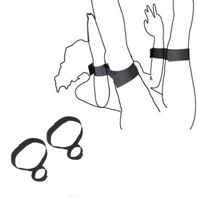 Adult Sex Products BDSM Sex Bondage Erotic Bondage Bed Games Set Women Handcuffs Ankle Cuff Restraints Sex Toys for Couples New