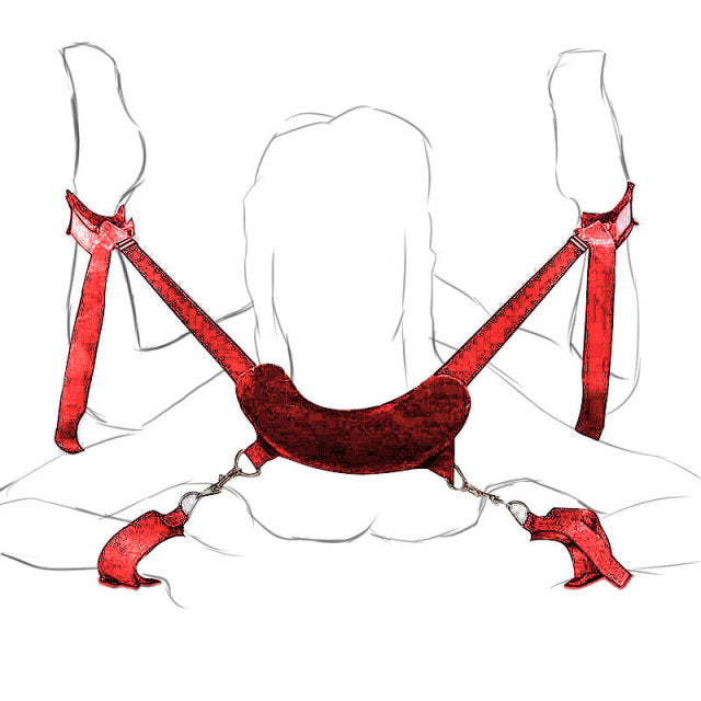 Adult Sex Products BDSM Sex Bondage Erotic Bondage Bed Games Set Women Handcuffs Ankle Cuff Restraints Sex Toys for Couples New
