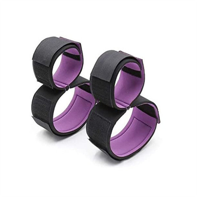Adult Sex Products BDSM Sex Bondage Erotic Bondage Bed Games Set Women Handcuffs Ankle Cuff Restraints Sex Toys for Couples New