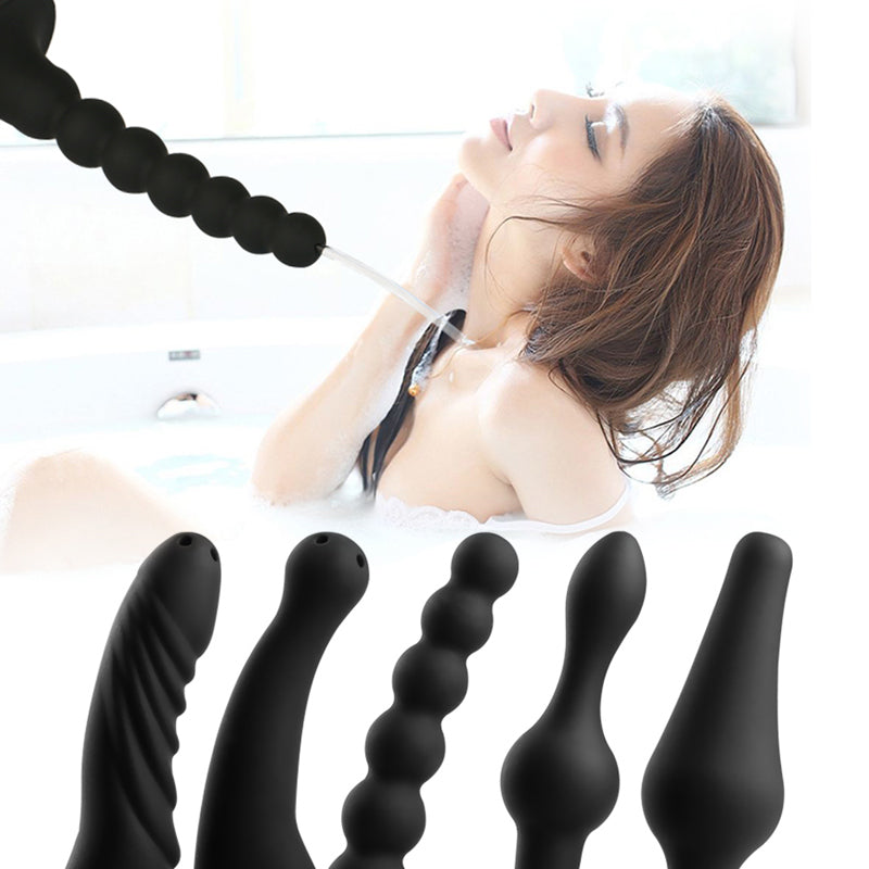 Newly Soft Silicone Enemator Connectable Shower Head Enema Douche Cleaner for Male Female Unisex Bdsm Fetish Deep Anal Gay Slave