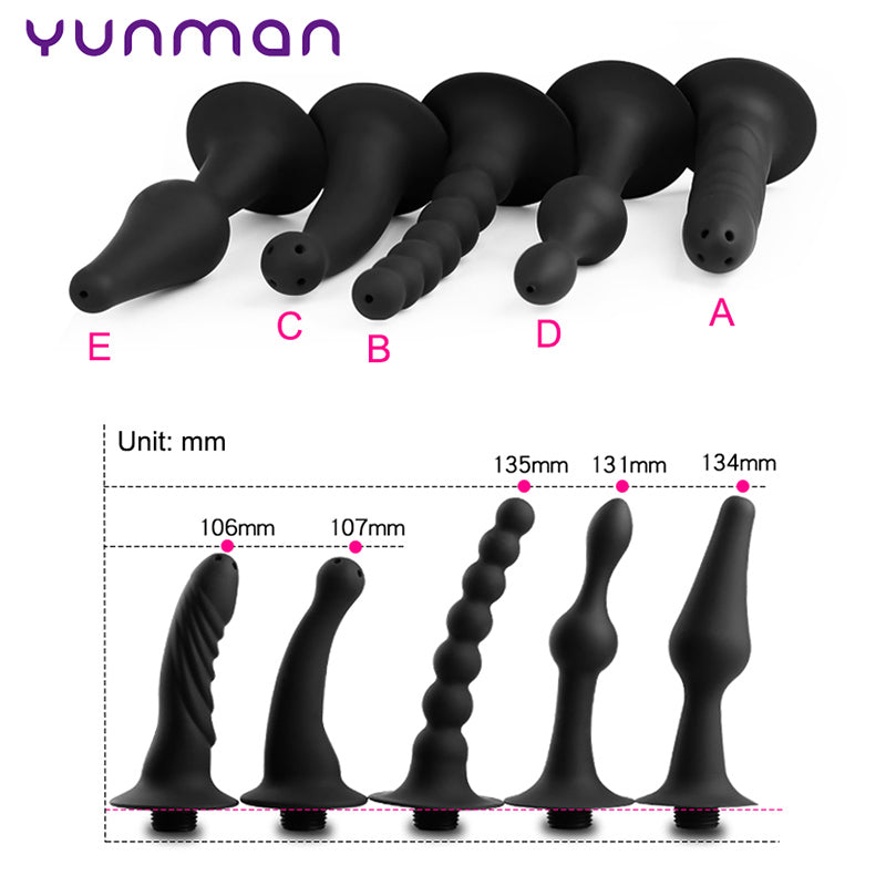 Newly Soft Silicone Enemator Connectable Shower Head Enema Douche Cleaner for Male Female Unisex Bdsm Fetish Deep Anal Gay Slave