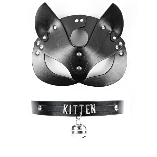 Fullyoung Sexy Leather Mask Bunny Girl Cosplay Masquerade Erotic Halloween Carnival Party Masks Bdsm Bondage Games Fetish Mask