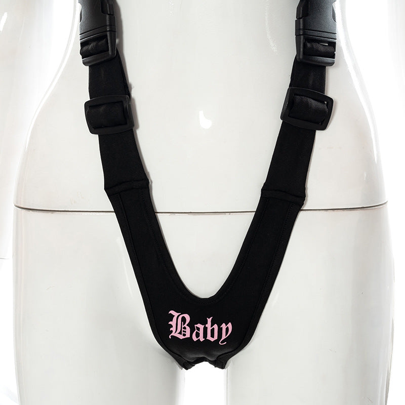 Goth Dark Techwear Y2k Punk Women Sexy Bodysuits Mall Gothic Cargo Black Buckle Patchwork Alt Clothes Cut Out Printed Streetwear