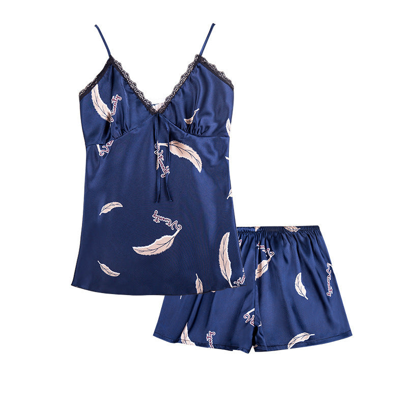 Women Sleepwear Short Set Pajamas For Women Pajama Short Sleeve Shorts Summer Pijama Casual Female Pijama Home Wear Plus size