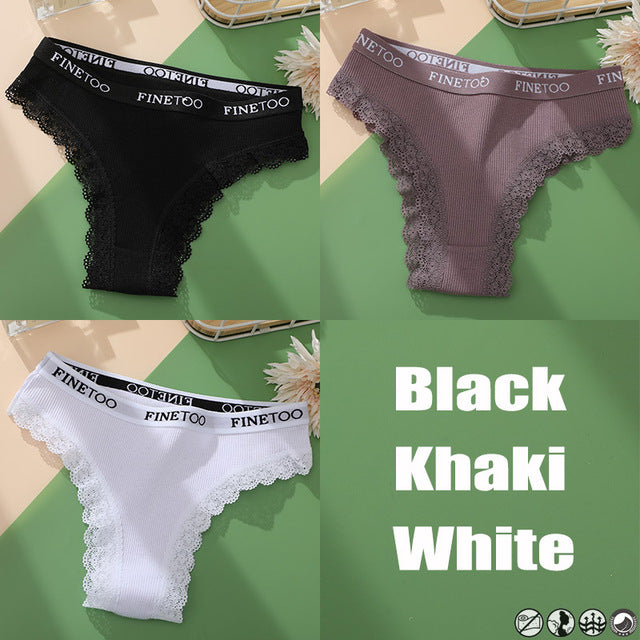 Cotton Panties Brazilian Style  Underwear Underpants 3PCS/Set