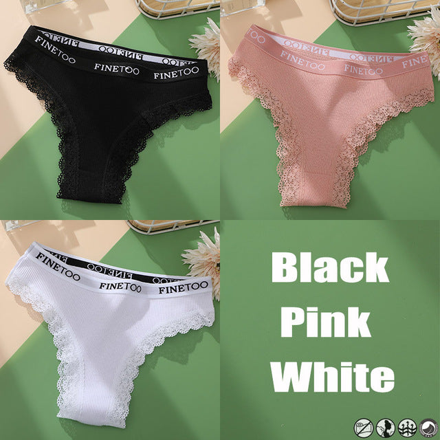 Cotton Panties Brazilian Style  Underwear Underpants 3PCS/Set