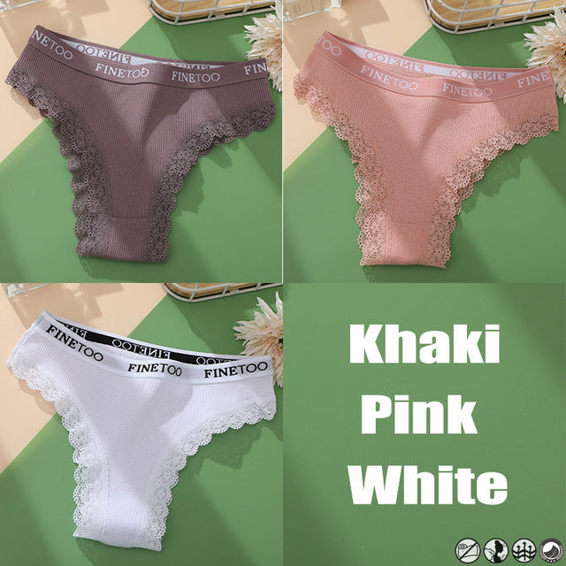 Cotton Panties Brazilian Style  Underwear Underpants 3PCS/Set