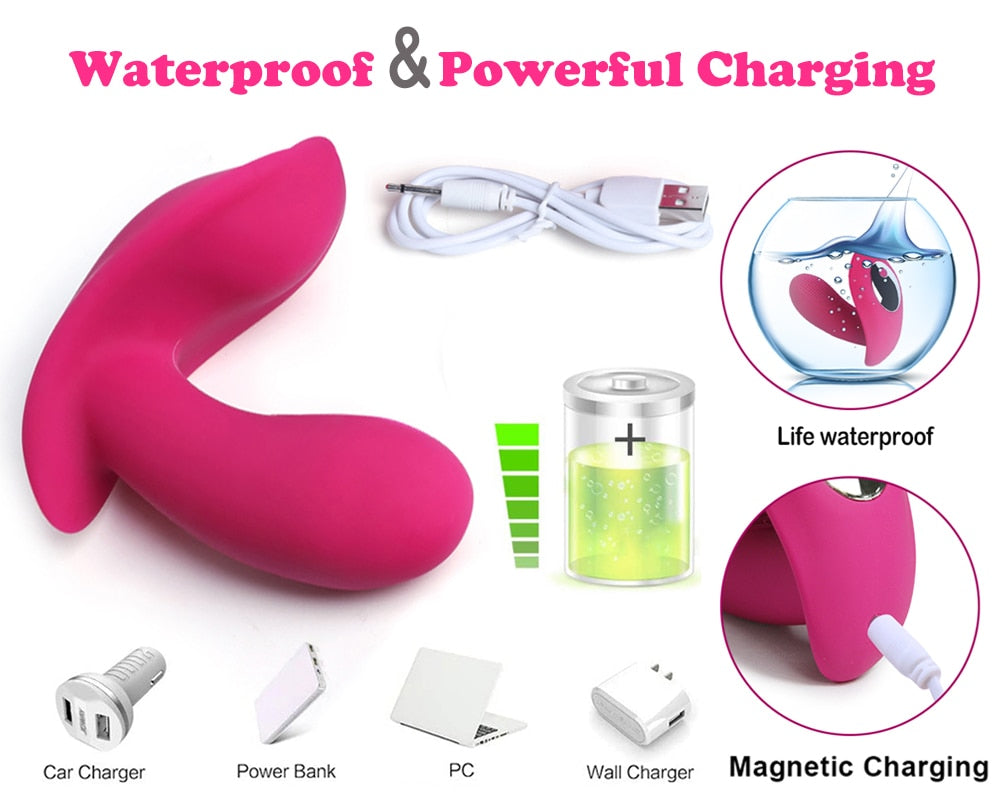 Remote Control Wearable Vibrator Dildo Vibrators for Women G-spot Clitoris Invisible Butterfly Panties Vibrating Egg Sex Toys 18