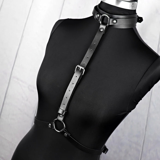 UYEE Women Suspender Leather Harness Belt Chain Body Sexy Bondage Women Harness Gothic Garter Belt Lingerie Harajuku Punk
