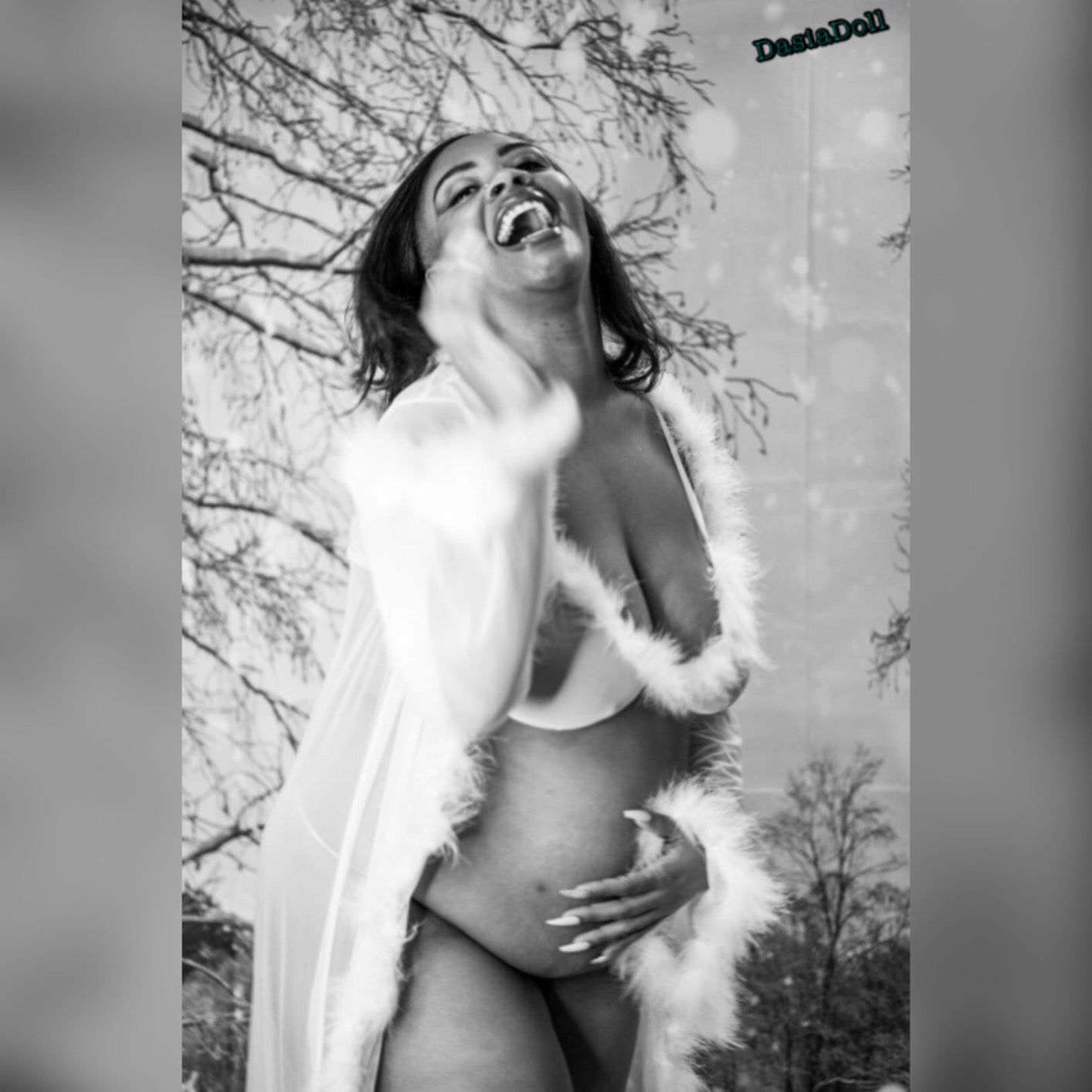 Comeondear Plus Size Lace Robes Kimono Fur Wedding Robe For Bridesmaids And Bride Robe Mesh Sleepwear Night Gown Sexy Lingerie