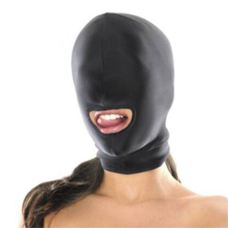 Fetish Slave BDSM Bondage Restraints Sex Mask Mouth Eye Open Head Harness Elasticity Blindfold for Couple New Exotic Accessories