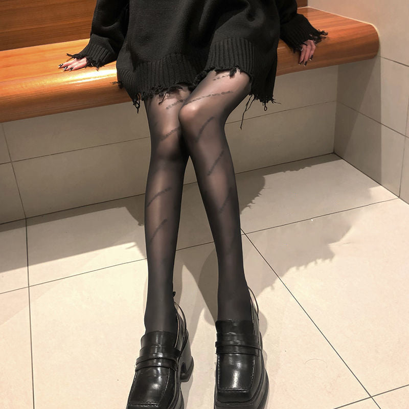 Women Tight Pantyhose Fashion Stockings High Quality Tights Letter Design Luxury Pantyhose Sexy Stockings Fishnet Mesh Socks