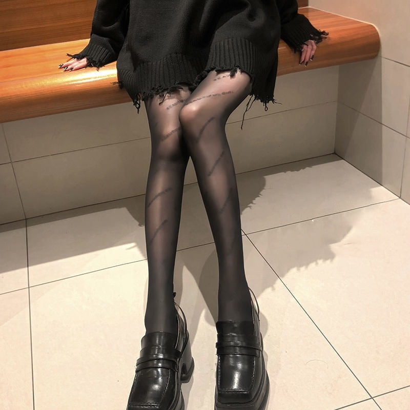 Women Tight Pantyhose Fashion Stockings High Quality Tights Letter Design Luxury Pantyhose Sexy Stockings Fishnet Mesh Socks