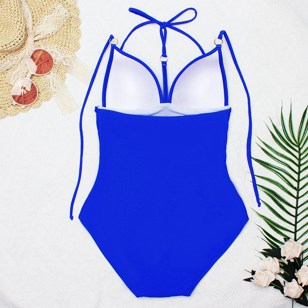 Hot Pink Swimwear One-piece Women Swimsuit New Bodysuit Push Up Twist Swimsuit Summer Beach Bathing Suits Sexy Monokini