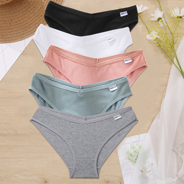 5PCS/Set Women Panties Cotton Underwear