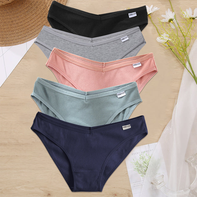 5PCS/Set Women Panties Cotton Underwear