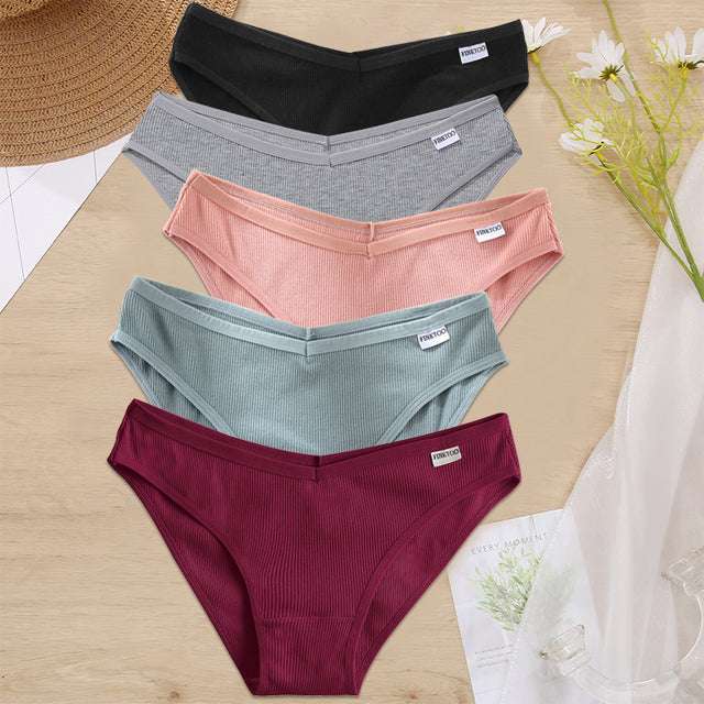 5PCS/Set Women Panties Cotton Underwear