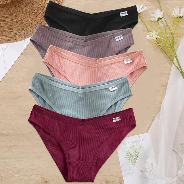 5PCS/Set Women Panties Cotton Underwear