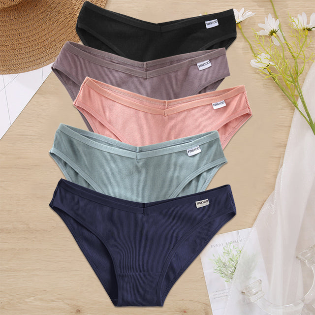 5PCS/Set Women Panties Cotton Underwear