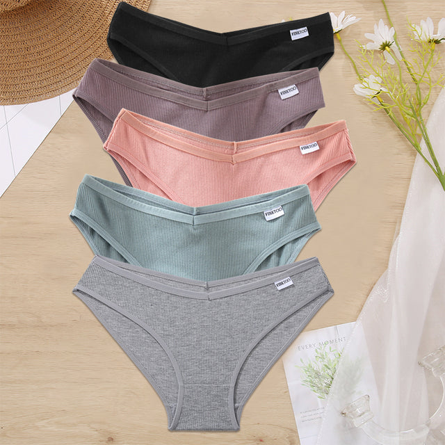 5PCS/Set Women Panties Cotton Underwear