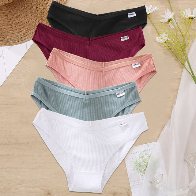 5PCS/Set Women Panties Cotton Underwear