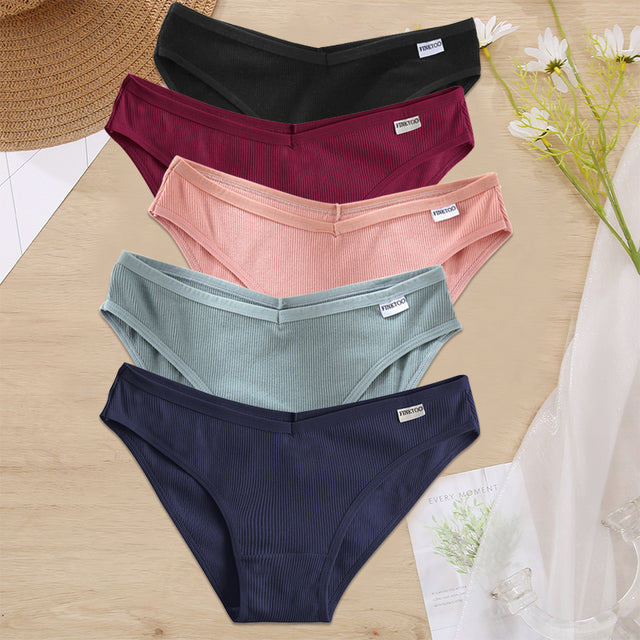 5PCS/Set Women Panties Cotton Underwear