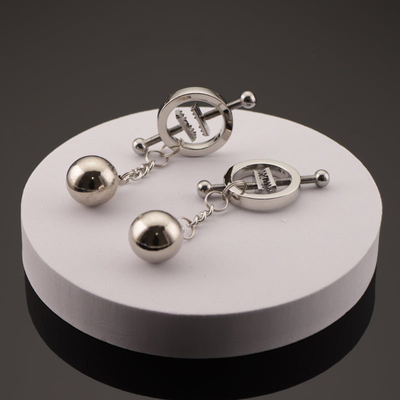 BDSM Bondage Nipple clamp Sex Breast Clamp Clips Stainless Steel Metal Nipple Shaking Clamps Breast Clip Sex Slaves Sex Shop 18+
