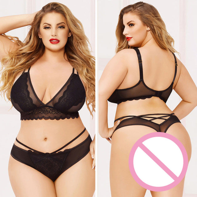 5XL Plus Size Women Lace Bodysuit Sexy Lingerie Sleepwear Mesh Lace Floral See-through Teddies Catsuit Erotic Sex Costume