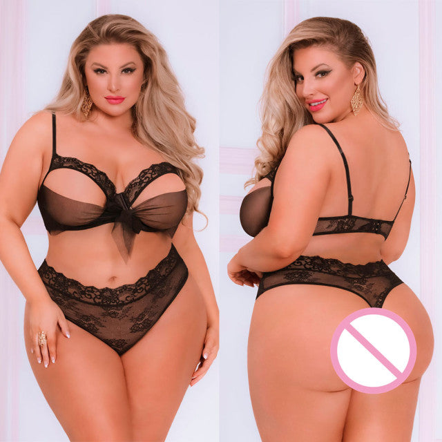 5XL Plus Size Women Lace Bodysuit Sexy Lingerie Sleepwear Mesh Lace Floral See-through Teddies Catsuit Erotic Sex Costume