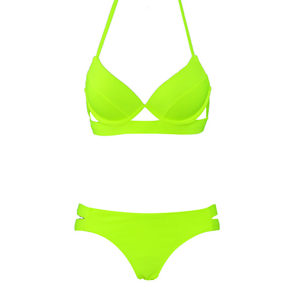 Andzhelika Sexy Bikinis Set Swimsuits Women Push Up Swimwear Ribbed Strap Bathing Suit Biquini Bikini New Beachwear