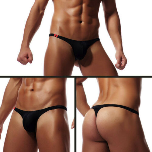Men Underwear Sexy T-Back G-String Briefs Breathable Thong Seamless Underpants Sissy Lingerie Men&#39;s Panties