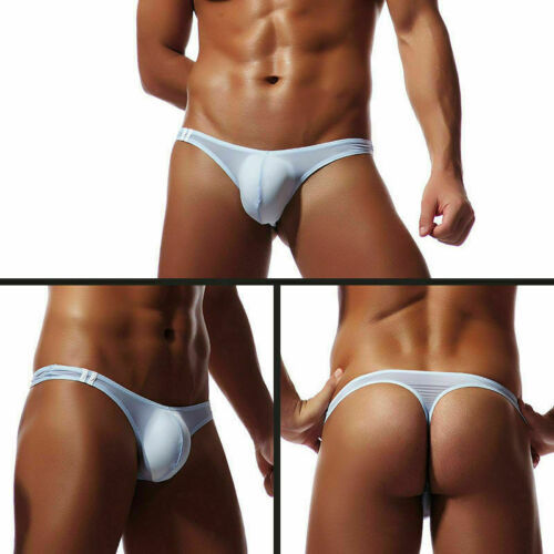 Men Underwear Sexy T-Back G-String Briefs Breathable Thong Seamless Underpants Sissy Lingerie Men&#39;s Panties