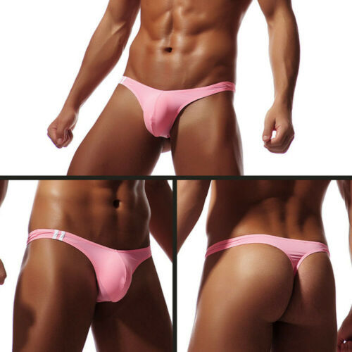 Men Underwear Sexy T-Back G-String Briefs Breathable Thong Seamless Underpants Sissy Lingerie Men&#39;s Panties