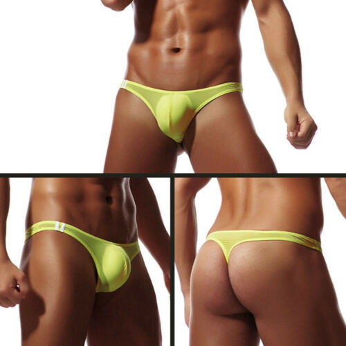 Men Underwear Sexy T-Back G-String Briefs Breathable Thong Seamless Underpants Sissy Lingerie Men&#39;s Panties