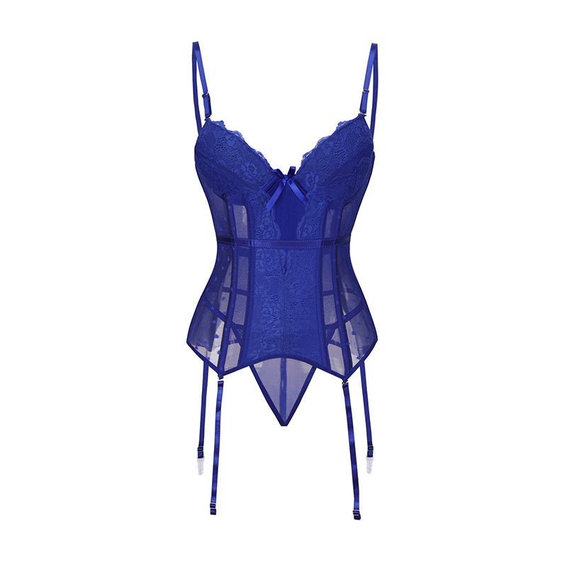 Women Dress Underwear Corsets Bustier Underwire Bra Bodysuit Briefer Body Shaper Sexy Lingerie with Garter Belt Waist Trainer