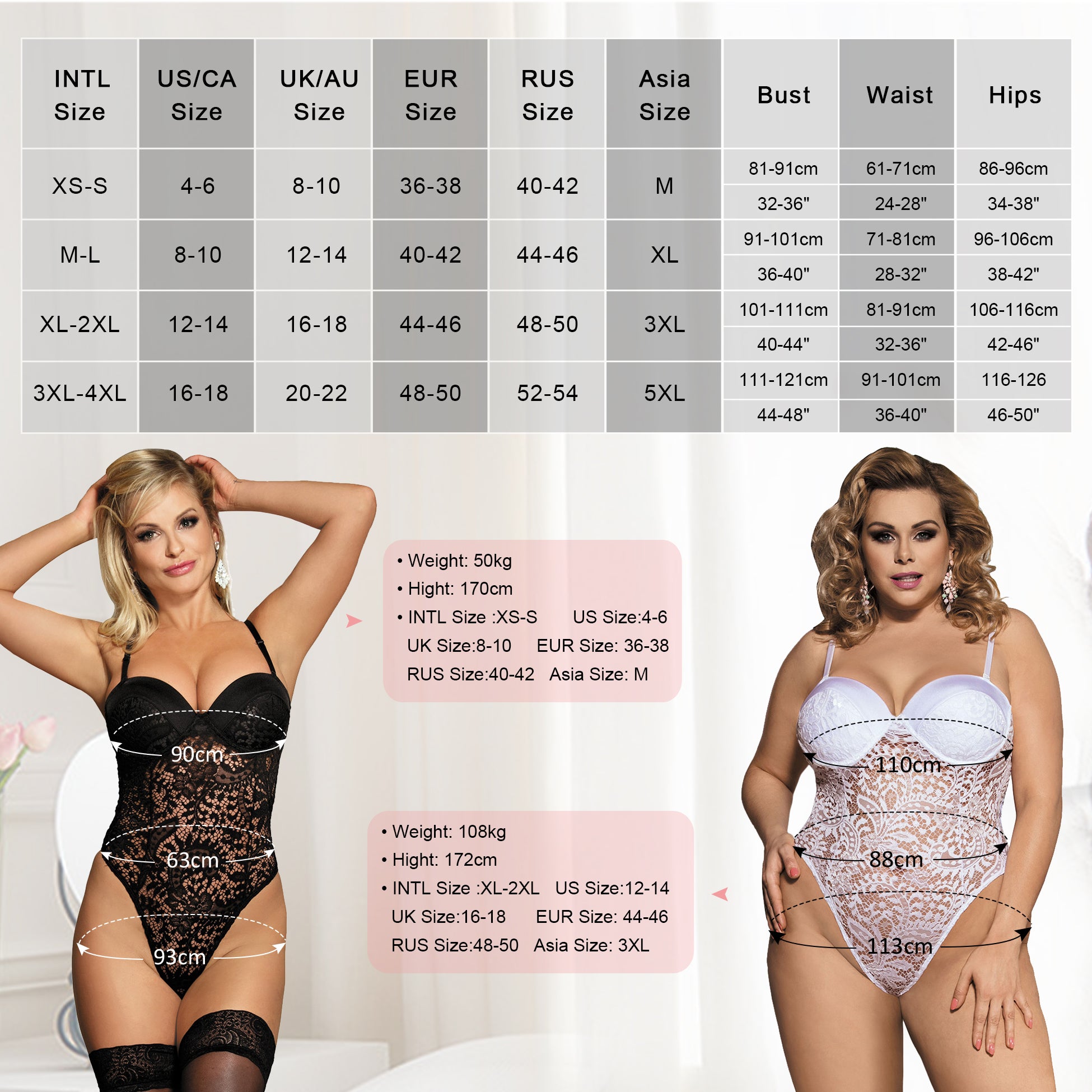 Comeondear Plus Size Bodysuit Push-up Body Fiesta Sheer Lace Bodysuit Bodycon Jumpsuit Transparent Romper Woman Club Body Tops