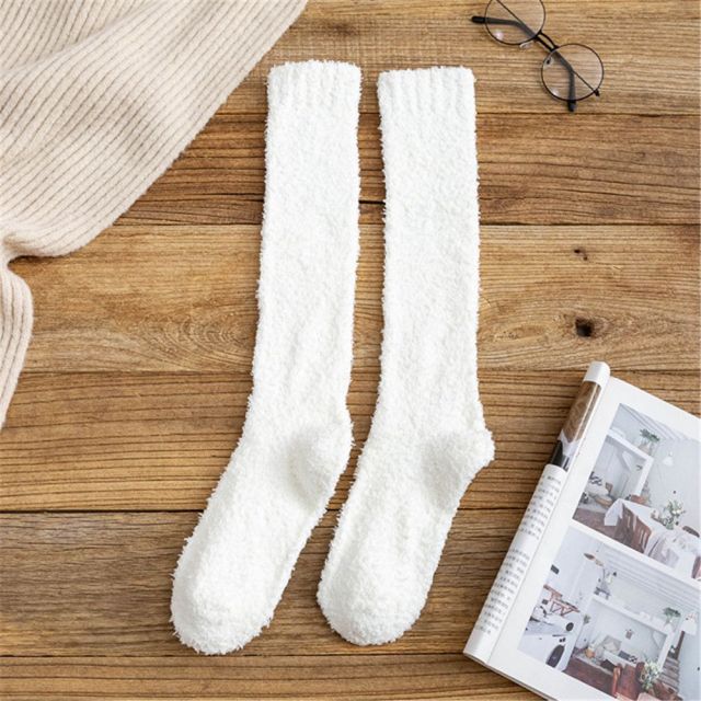 Women Slippers Home Socks Christmas Cartoon Elk Floor Socks Plush Velvet Non-slip Carpet Fluffy Warm Socks